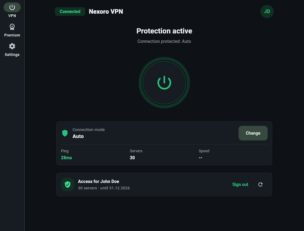 Nexoro VPN
